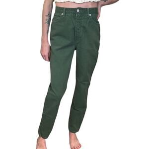 Vintage 90's BONGO Forest Green High Rise Cotton Mom-Jeans